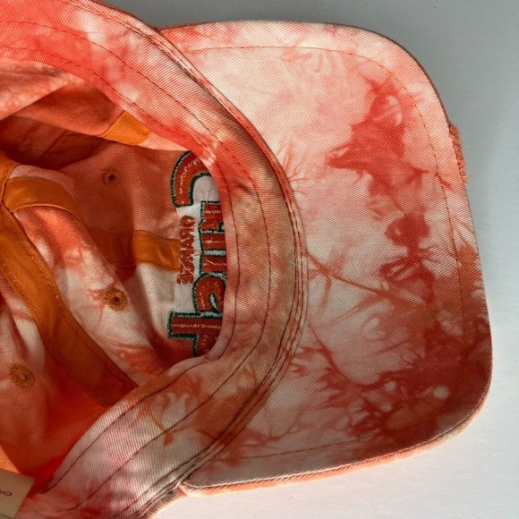 Orange Crush Adjustable Distressed Women's Hat - Picture 11 of 13